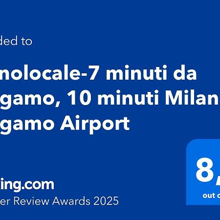 Monolocale-7 Minuti Da Bergamo, 10 Minuti Milan Bergamo Airport Leilighet Gorle Eksteriør bilde